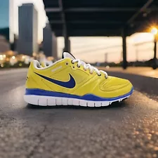 Nike Free Run Hyper Trainer Womens Size 7.5 US Yellow Concord 396106-741 EUC!!!