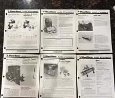 9 Wheel Horse C & D Attachment Manuals + Decal