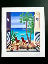 FANCH LEDAN* VIOLETA CARAIBES 2005 LITHOGRAPH W COA~NEW UNFRAMEDð¼