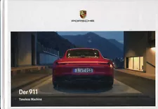 Porsche 911 German market colour hardbacked sales brochure 2021