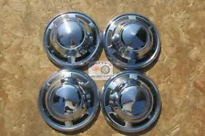 1969-84 TOYOTA LAND CRUISER FJ40, FJ45, FJ55 POVERTY DOG DISH HUBCAPS, SET OF 4