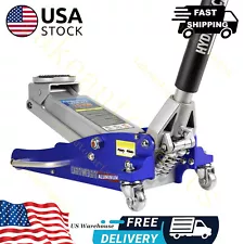 1.5 Ton Racing Floor Jack: Hydraulic Aluminum, Dual Piston Quick Lift Pump US