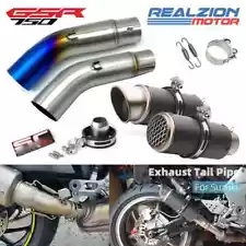 Slip On Motorcycle Exhaust Pipe 51mm Connecting Pipe For Suzuki GSR750 2011-2018