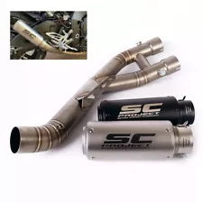 YZF R1 2015-2024 for Yamaha MT-10 Exhaust Link Pipe Muffler Tips Slip on System (For: Yamaha YZF R1M)