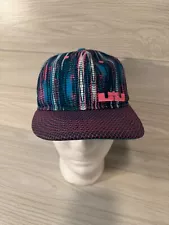 Nike True LeBron James Chromosomes Snapback Hat Cap Blue Pink 694288-100