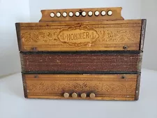 Vintage Hohner Diatonic Single Row Button Box Accordion