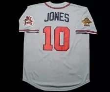 Chipper Jones Atlanta Braves Jersey 1995 World Series Throwback Stitched SALE!