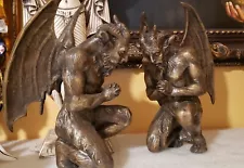 Antique bronze devil demon large statues