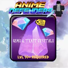 Anime Defenders Roblox ð Trait Crystals & Gems ð for sale! Cheapest on eBay!