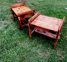 2 Rustic Handmade Farmhouse End Tables/Pair/Two. 2 End tables For Only 299.99 !!