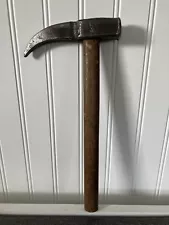 Unique Antique Hand-Forged Iron Blacksmith (Mining?) Hammer RARE