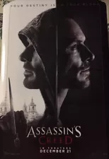 ASSASSINS CREED Authentic 27x40 D/S Movie Poster.