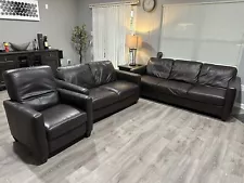 NATUZZI EDITION sofa set living room leather used