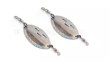 2 x Flounder Spoons- Metal Attractor Spoon for Plaice Turbot Flounder Rigs