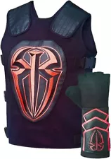 Roman Reigns Tactical Replica Vest Superman Punch Glove Costume-Onyx Black