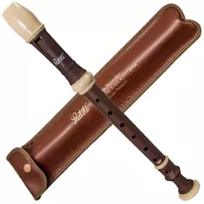 NEW 8 Holes Teacher Approved Wooden Pattern Soprano Recorder - Baroque/German