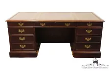 HEKMAN Grand Rapids, MI Mahogany Traditional Style 72" Executive Office Desk ...