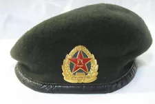 Chinese People's Liberation Army of Green Beret Hat Cap . Wool . 57cm China PLA