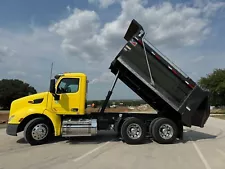 2018 Peterbilt 579 Dump Truck with a brand new HALF ROUND DEMO BED 13.5'