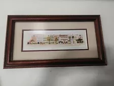 Framed & Signed Rainbow Row Lithograph by Nicki Williams