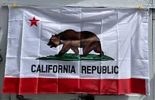 3x5 State of California Republic Double Sided 2-ply Polyester Flag Heavy Duty