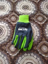 Seattle Seahawks Adult Gloves NFL Football Fan Palm Grip Non Slip Utility. MO