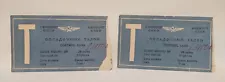 Vintage Aeroflot Airline USSR Russian boarding pass Tickets MOSCOW