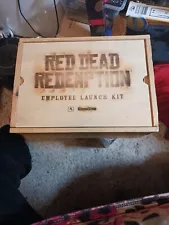 Red Dead Redemption Employee Launch Kit Wooden Box Crate With Posters