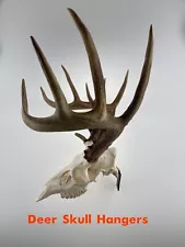 Deer Skull Hanger - USA Made - Non-Rotating - Euro Mount