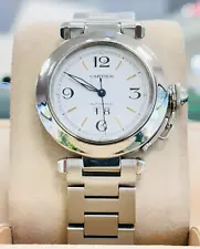 Cartier Pasha C 35mm 2475 White Dial Watch NO RESERVE AUCTION!