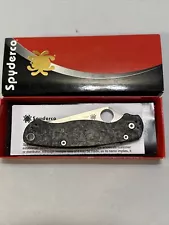 Spyderco Paramilitary 2 Marbled Carbon Fiber ELMAX Steel Knife C81MCFLMXP2 NEW