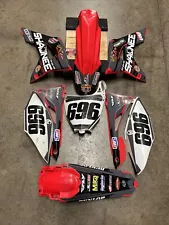 2018 CRF450R PLASTIC KIT SET Red FRONT REAR FENDER SIDE PANELS FAIRING CRF250R (For: 2018 CRF450R)