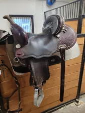 Circle Y 15" Martha Josey Crystal Collection barrel saddle