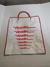 Vintage Vicodin Sales Rep Tote Bag Prescription Drugs ES Pouch Rare Pills Pill