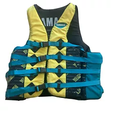 Yamaha Wave Runner Water Ski Vest Yellow/Blue Adult XXL Chest 50-55”