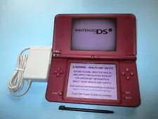 Nintendo DSi XL Burgundy System w/Charger FREE Shipping!