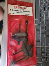 L. S. Starrett No. 161A Parallel Clamp Set of (2) 1 1/4" Clamps Machinist Tools