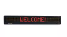 AMS Alpha 215R Indoor Red LED Display 29"H x 4.5"H