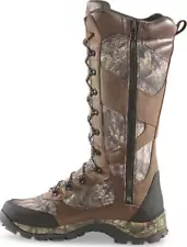 New Mens 16 in Snake Boots Leather Waterproof Hunting Mossy Oak Break-up Country