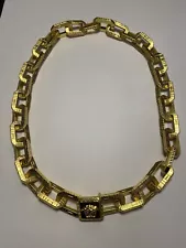 Versace Chunky Greca Chain-Link Necklace/ GV-N-0038