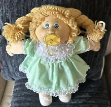 New Listingcabbage patch dolls vintage 1985 Butterscotch Hair Pacifier Braids