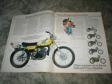 1976 Yamaha Enduro Cycle Lineup All Models 3 pgs DT400, 250, 175, 125, 100, 80