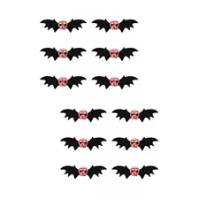 2 Count Hair Clamps Barrettes Bat Wings HairPin Halloween Accessories for Sale