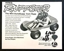 1971 Rupp Ruppster Mini-Dune Buggy photo "For Fun People" vintage print ad