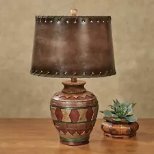 Sarita Sand Southwest Table Lamp Multi Earth UL Listed 100Watt 3-way Bulb