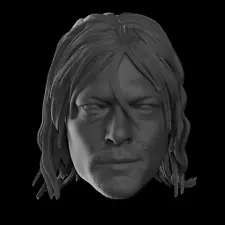 Walking Dead Daryl Dixon Norman Reedus custom head for action figures