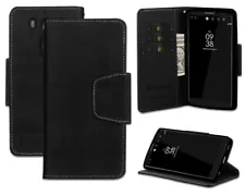 NEW BLACK INFOLIO WALLET CREDIT CARD ID CASH CASE COVER STAND FOR LG V10 PHONE