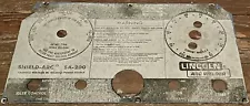 Lincoln Model SA-200 Shield Arc Welder Faceplate Aluminum Vintage Original Worn