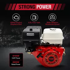 Gas Engine 420CC 4 Stroke Gasoline Motor Engine Recoil Start Fit For Go Kart US