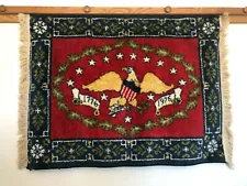 VTG,Collectable American Bicentennial Tapestry, 1976, Federal Eagle, 35" x 46"